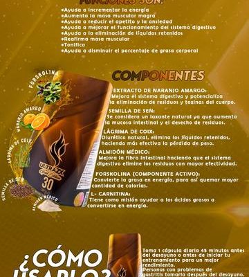 ULTRA ZX GOLD Proteina.co información nutricional ingredientes y modo de uso Proteina.co Colombia