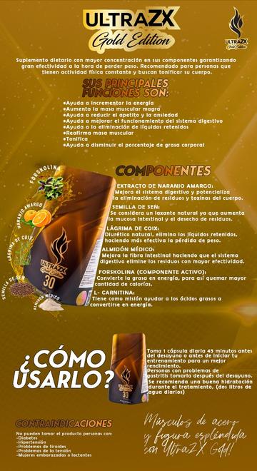 ULTRA ZX GOLD | Información Nutricional y Tabla Proteina.co - Proteina.co ULTRA ZX GOLD Proteina.co información nutricional ingredientes y modo de uso Proteina.co Colombia
