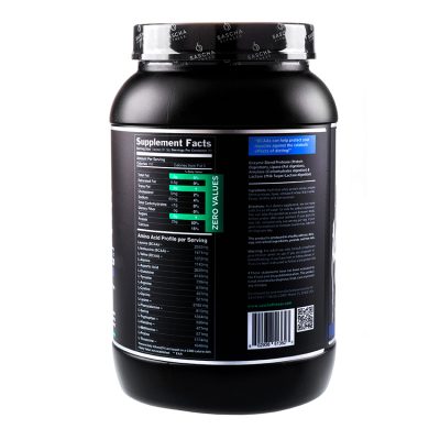 SASCHA FITNESS HYDROLYZED WHEY PROTEIN ISOLATE Proteina.co información nutricional ingredientes y modo de uso Proteina.co Colombia