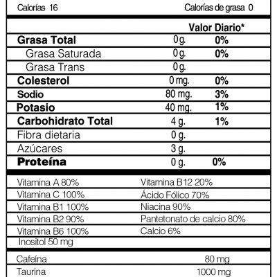 SHAKER ENERGYUP X 20 SOBRES Proteina.co información nutricional ingredientes y modo de uso Proteina.co Colombia