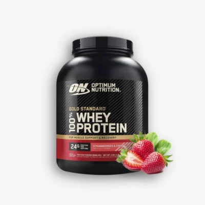 100 % WHEY Gold Standard 5 Libras – Optimum Nutrition (Sabor: Fresa) de Optimum Nutrition - Proteína Whey