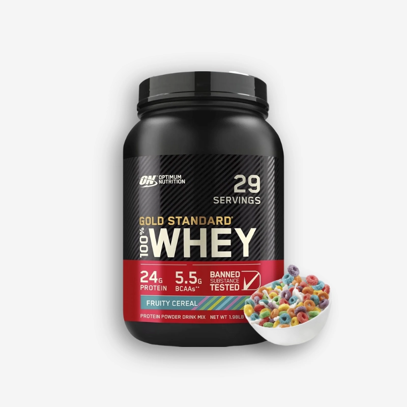 100 % WHEY Gold Standard 2 Libras – Optimum Nutrition (Sabor: Fruity Cereal) | Optimum Nutrition - Proteina.co 100 % WHEY Gold Standard 2 Libras – Optimum Nutrition (Sabor: Fruity Cereal) de Optimum Nutrition - Proteína Whey "Limpia" original en Proteina.co Colombia