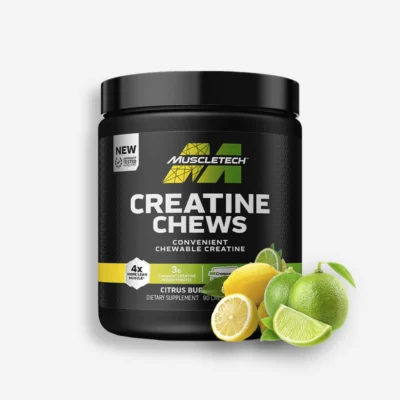 CREATINE Chews 90 Tabletas Sabor Citrus Burst – Muscletech de Muscletech - Creatinas disponible en Proteina.co Colombia