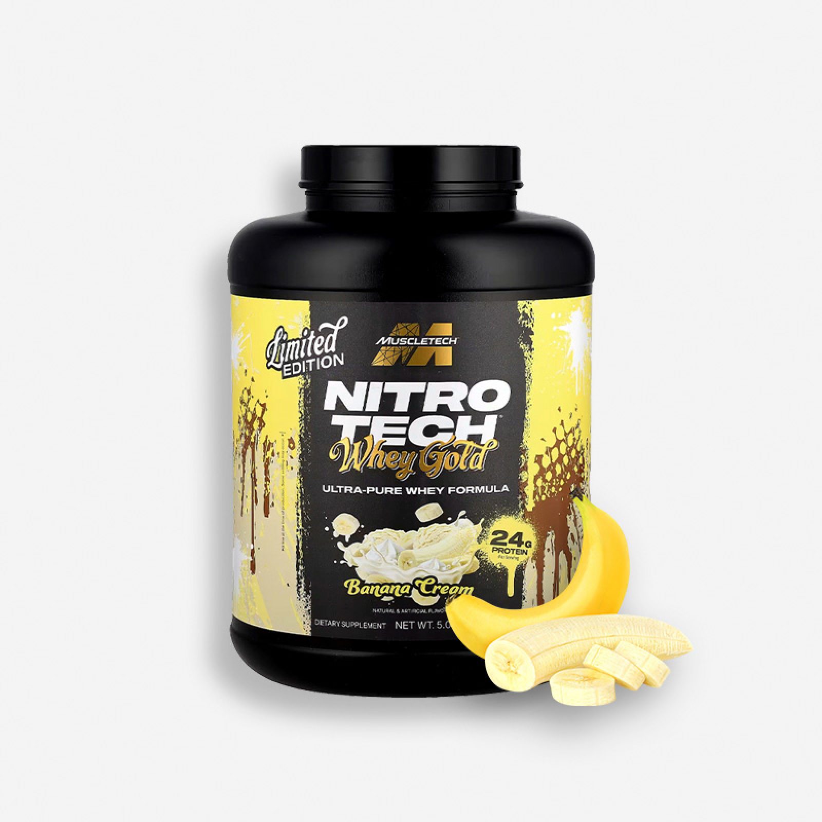Nitro Tech WHEY Gold 5 Libras – Muscletech (Sabor: Banana Cream) | Muscletech - Proteina.co Nitro Tech WHEY Gold 5 Libras – Muscletech (Sabor: Banana Cream) de Muscletech - Proteína Whey "Limpia" original en Proteina.co Colombia