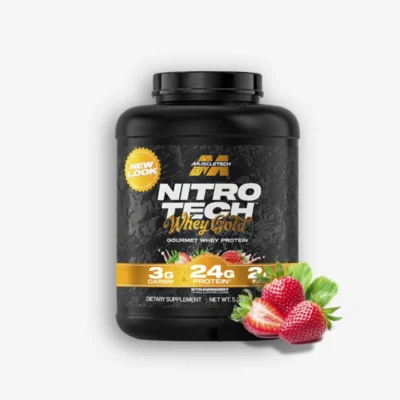 Nitro Tech WHEY Gold 5 Libras – Muscletech (Sabor: Fresa) de Muscletech - Proteína Whey