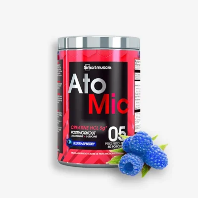 Atomic 60 Servicios – Smart Muscle (Sabor: Blueraspberry) de Proteina.co - Creatinas original en Proteina.co Colombia
