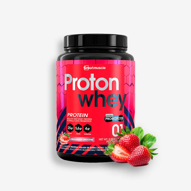 Proton WHEY 2 Libras – Smart Muscle (Sabor: Fresa) | Optimum Nutrition - Proteina.co Proton WHEY 2 Libras – Smart Muscle (Sabor: Fresa) de Optimum Nutrition - Proteína Whey "Limpia" original en Proteina.co Colombia