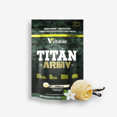 Titan Army 5 Libras Sabor Vainilla – Vitanas de Proscience - Ganador de Peso disponible en Proteina.co Colombia