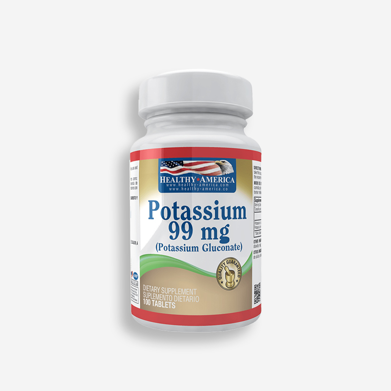 Potassium 99MG – 100 Tabletas – Healthy America | Proteina.co - Proteina.co Potassium 99MG – 100 Tabletas – Healthy America de Proteina.co - Vitaminas disponible en Proteina.co Colombia