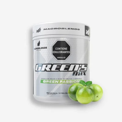 Green’s Mix 60 Servicios Sabor Green Passion – Macro Blends de Optimum Nutrition - Vitaminas disponible en Proteina.co Colombia