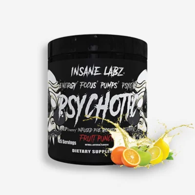Psychotic Black 35 Servicios – Insane Labz (Sabor: Fruit Punch) de Proteina.co - Pre Entrenos - Pre Workouts original en Proteina.co Colombia