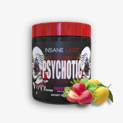 Psychotic Tradicional 35 Servicios – Insane Labz (Sabor: Strawberry Lemonade) de Proteina.co - Pre Entrenos - Pre Workouts original en Proteina.co Colombia