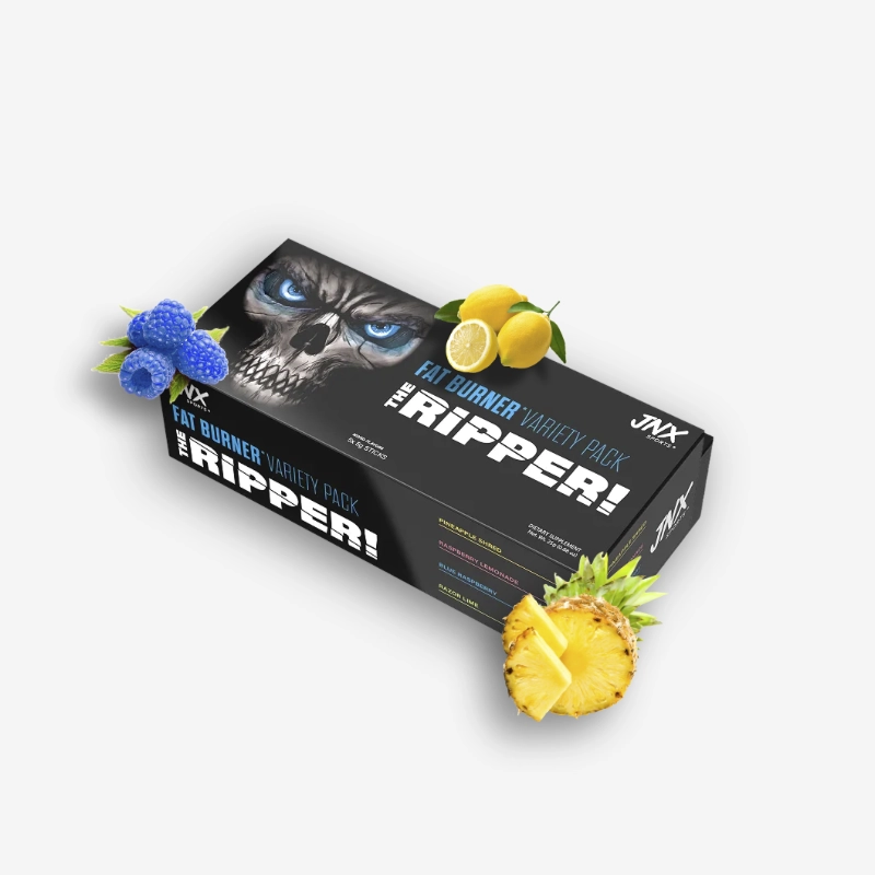 The Ripper! Stick Variety Pack X5 Sobres – Jnx | Oferta Especial Proteina.co The Ripper! Stick Variety Pack X5 Sobres – Jnx - Combo promocional de suplementos en Proteina.co Colombia