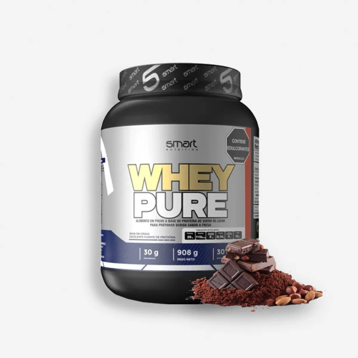 WHEY Pure 2 Libras – Smart Nutrition (Sabor: Chocolate) | Smart Nutrition - Proteina.co WHEY Pure 2 Libras – Smart Nutrition (Sabor: Chocolate) de Smart Nutrition - Proteína Whey "Limpia" original en Proteina.co Colombia