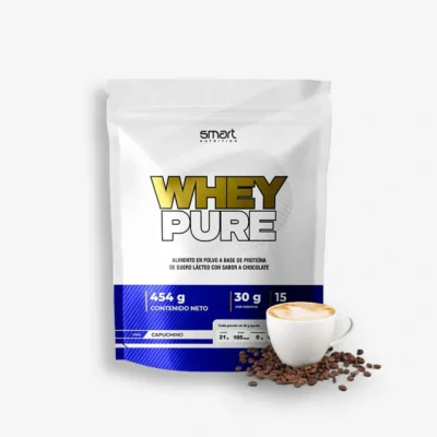 WHEY Pure 1 Libra – Smart Nutrition (Sabor: Capuchino) de Smart Nutrition - Proteína Whey "Limpia" original en Proteina.co Colombia