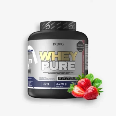 WHEY Pure 5 Libras – Smart Nutrition (Sabor: Fresa) de Smart Nutrition - Proteína Whey "Limpia" original en Proteina.co Colombia