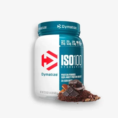 Iso 100 – 1.3 Libras – Dymatize (Sabor: Chocolate Peanut Butter) de Dymatize - Proteína Whey 