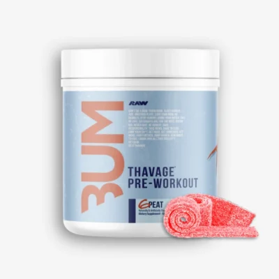 Cbum Thavage PRE Entreno 40 Servicios – Raw Nutrition (Sabor: 6peat) de Raw Nutrition - Pre Entrenos - Pre Workouts original en Proteina.co Colombia