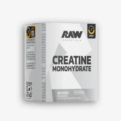 Caja CREATINE Monohydrate 30 Sobres – Raw Nutrition de Raw Nutrition - Creatinas disponible en Proteina.co Colombia