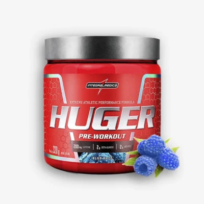 Huger Pre-workout 20 Servicios – Integral Medica (Sabor: Blue Razz) de Proteina.co - Pre Entrenos - Pre Workouts original en Proteina.co Colombia