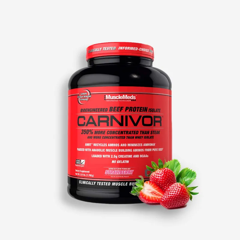 Carnivor ISOLATE 4 Libras – Musclemeds (Sabor: Strawberry) | Proteina.co - Proteina.co Carnivor ISOLATE 4 Libras – Musclemeds (Sabor: Strawberry) de Proteina.co - Proteína Whey "Limpia" original en Proteina.co Colombia