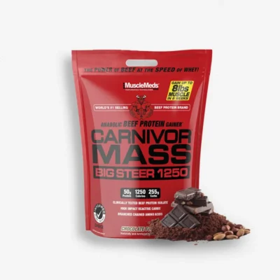 Carnivor Mass 15 Libras – Musclemeds (Sabor: Chocolate Fudge) de Proteina.co - Ganador de Peso original en Proteina.co Colombia