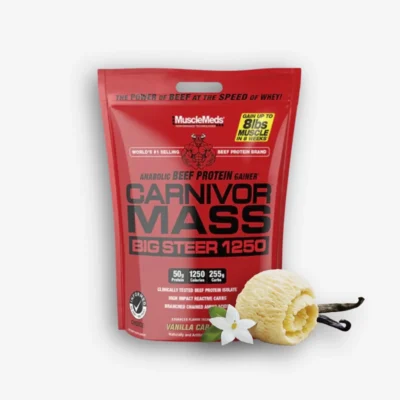 Carnivor Mass 15 Libras – Musclemeds (Sabor: Vainilla) de Proteina.co - Ganador de Peso original en Proteina.co Colombia