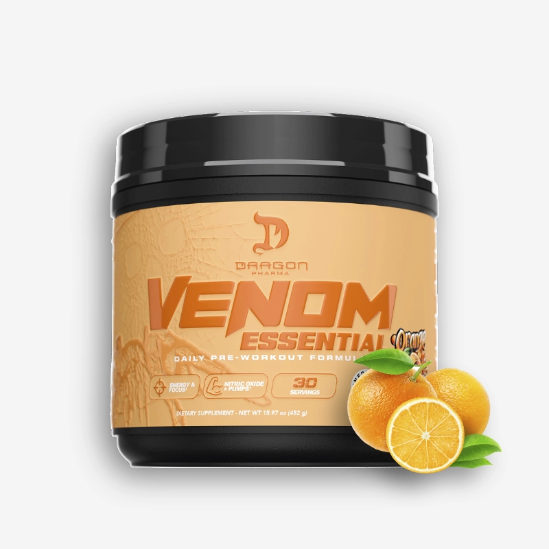Venom Essential 30 Servicios – Dragon Pharma (Sabor: Orange Fury) | Dragon Pharma - Proteina.co Venom Essential 30 Servicios – Dragon Pharma (Sabor: Orange Fury) de Dragon Pharma - Pre Entrenos - Pre Workouts original en Proteina.co Colombia