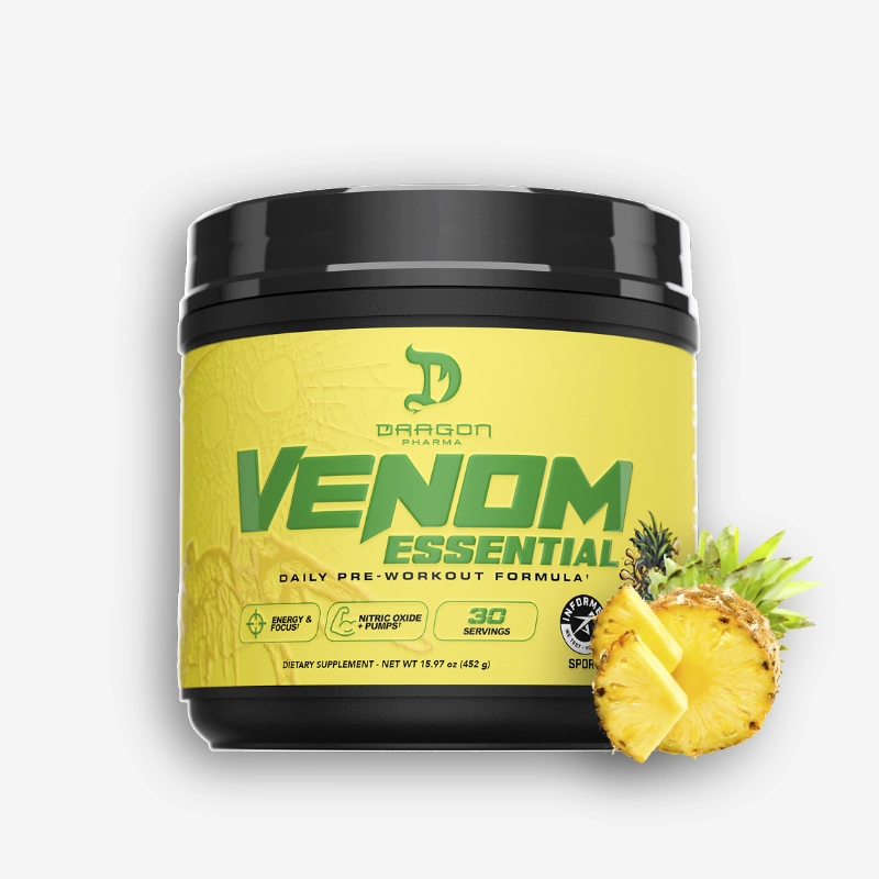 Venom Essential 30 Servicios – Dragon Pharma (Sabor: Wicked Pineapple) | Dragon Pharma - Proteina.co Venom Essential 30 Servicios – Dragon Pharma (Sabor: Wicked Pineapple) de Dragon Pharma - Pre Entrenos - Pre Workouts original en Proteina.co Colombia